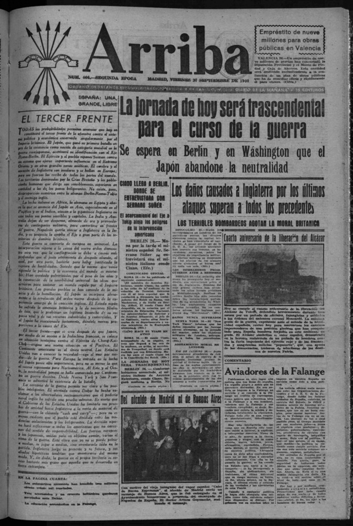 Miniatura de Arriba del 27 de septiembre de 1940