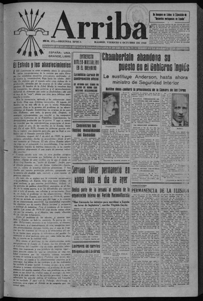 Miniatura de Arriba del 4 de octubre de 1940