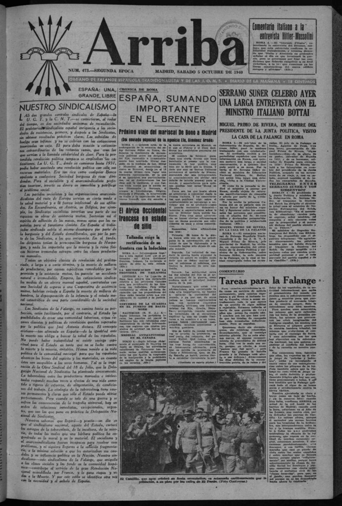 Miniatura de Arriba del 5 de octubre de 1940