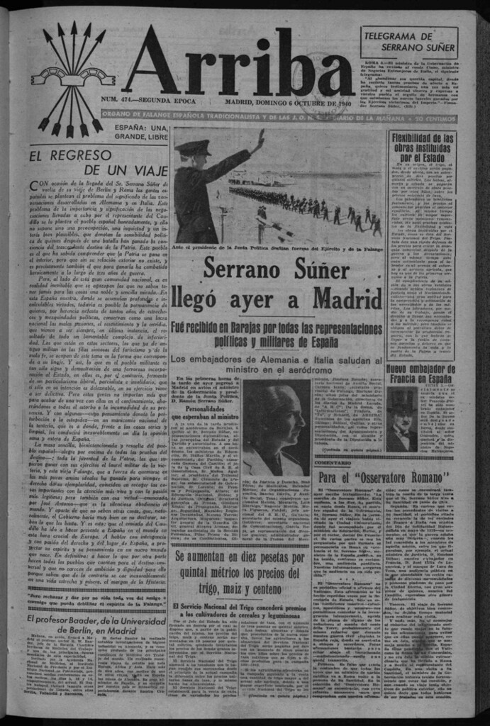 Miniatura de Arriba del 6 de octubre de 1940