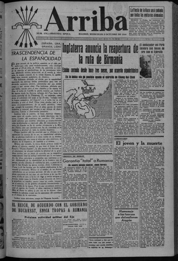 Miniatura de Arriba del 9 de octubre de 1940
