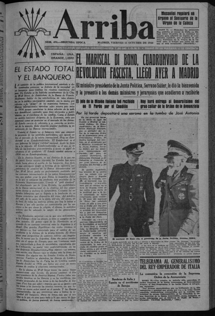 Miniatura de Arriba del 11 de octubre de 1940