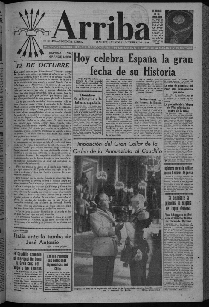 Miniatura de Arriba del 12 de octubre de 1940