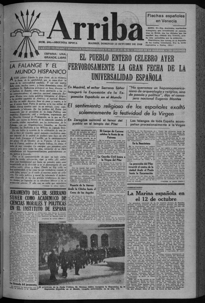 Miniatura de Arriba del 13 de octubre de 1940