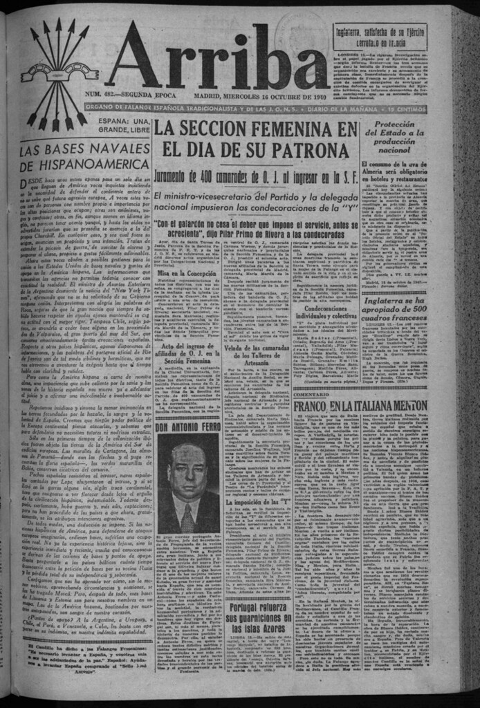 Miniatura de Arriba del 16 de octubre de 1940