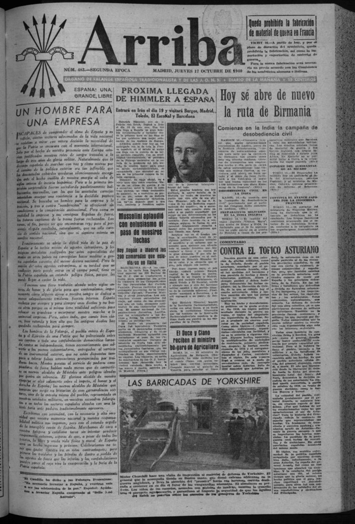 Miniatura de Arriba del 17 de octubre de 1940