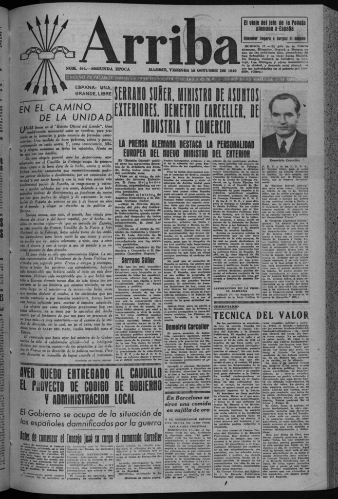 Miniatura de Arriba del 18 de octubre de 1940