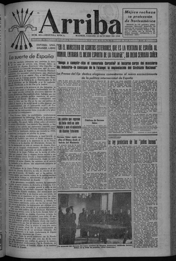 Miniatura de Arriba del 19 de octubre de 1940
