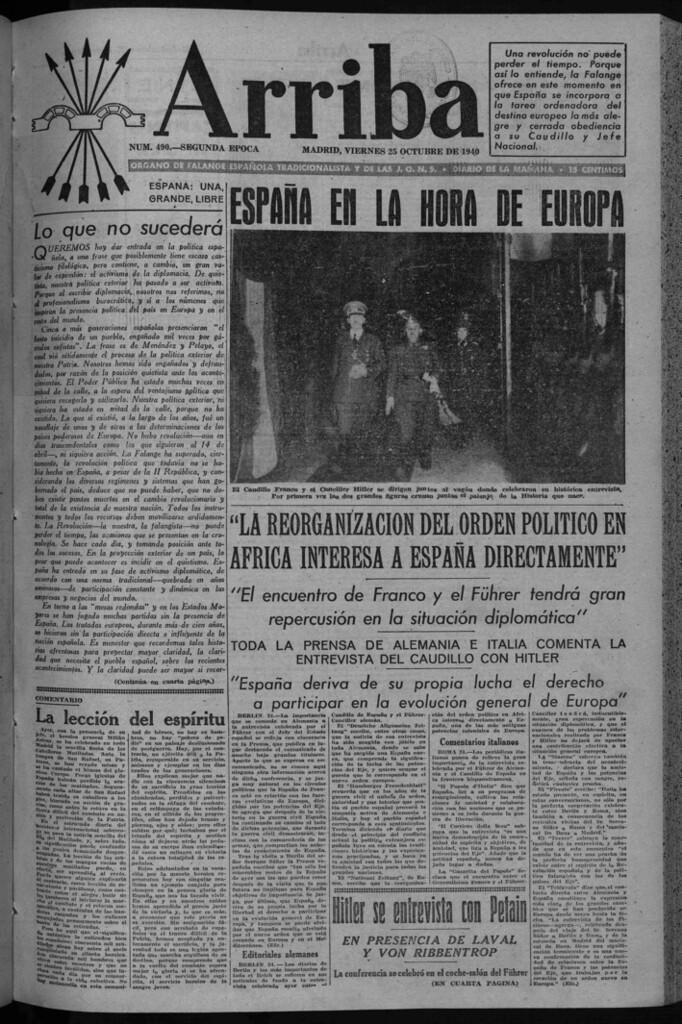 Miniatura de Arriba del 25 de octubre de 1940