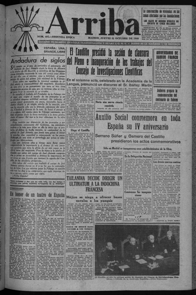 Miniatura de Arriba del 31 de octubre de 1940