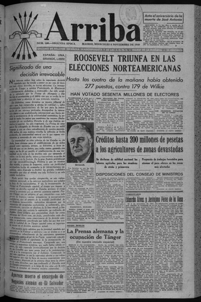 Miniatura de Arriba del 6 de noviembre de 1940