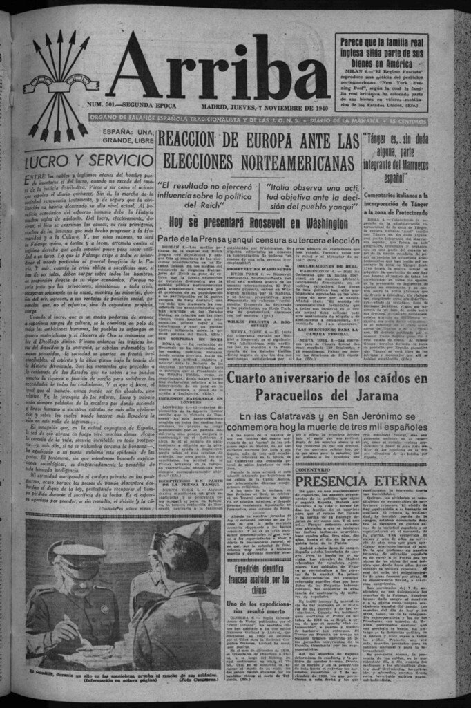 Miniatura de Arriba del 7 de noviembre de 1940