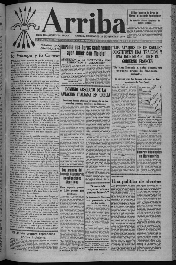 Miniatura de Arriba del 13 de noviembre de 1940