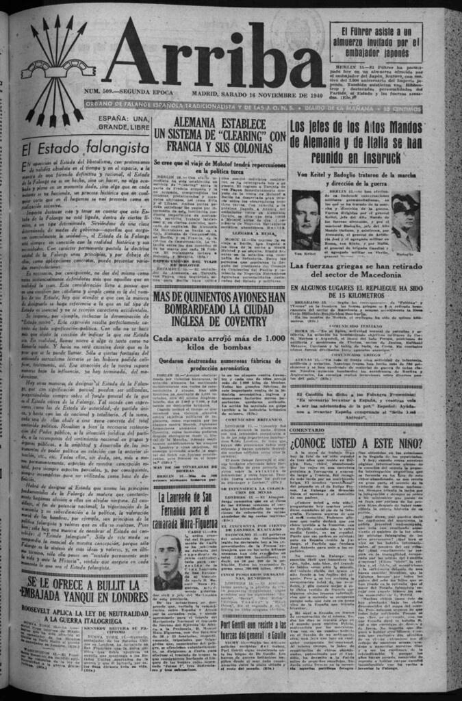 Miniatura de Arriba del 16 de noviembre de 1940