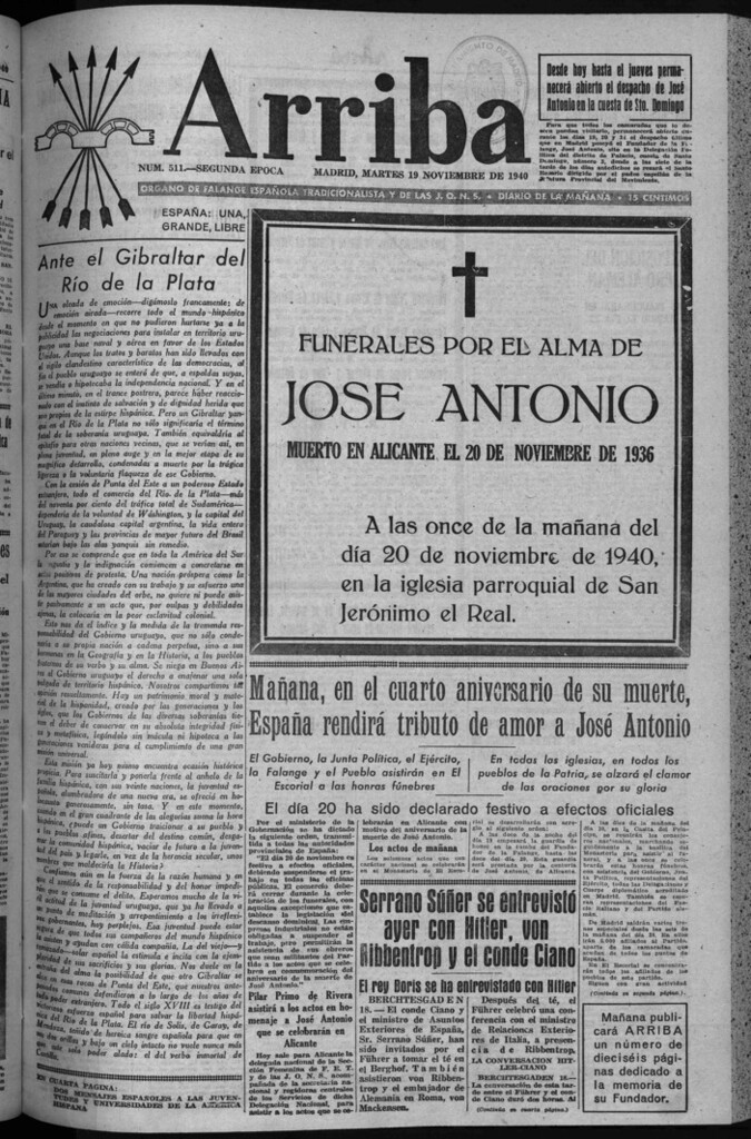 Miniatura de Arriba del 19 de noviembre de 1940