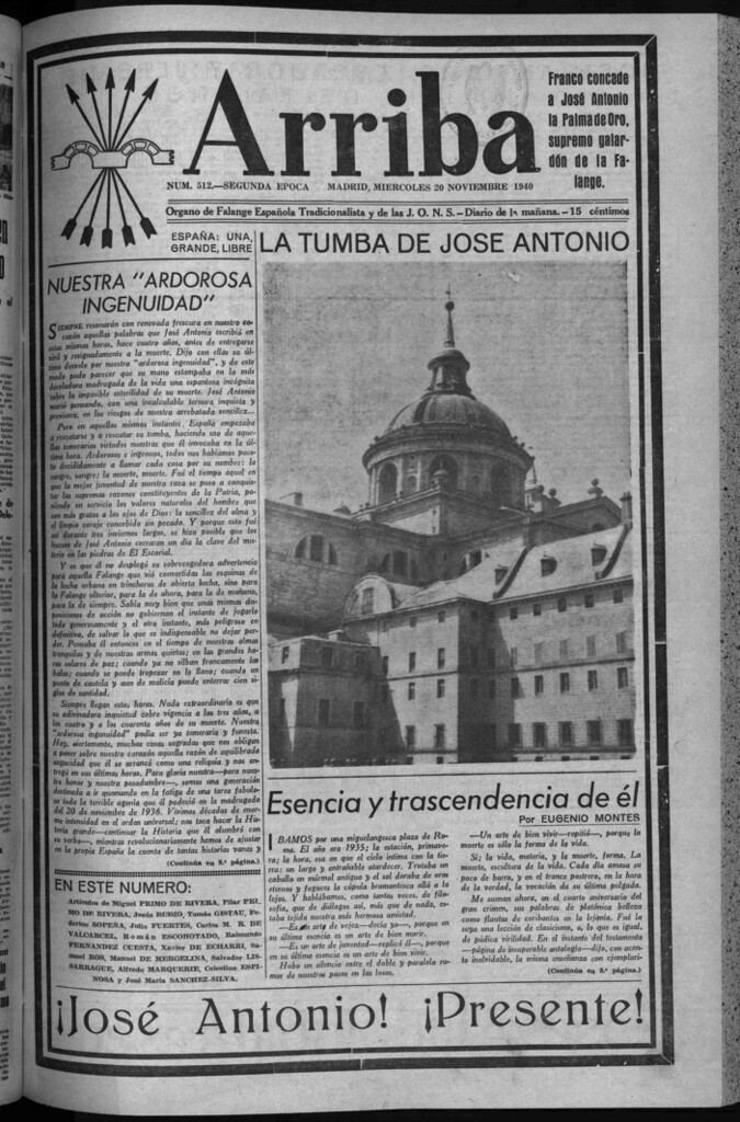 Miniatura de Arriba del 20 de noviembre de 1940