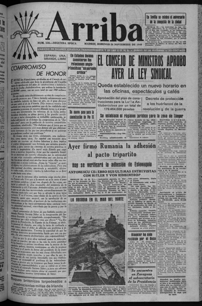 Miniatura de Arriba del 24 de noviembre de 1940