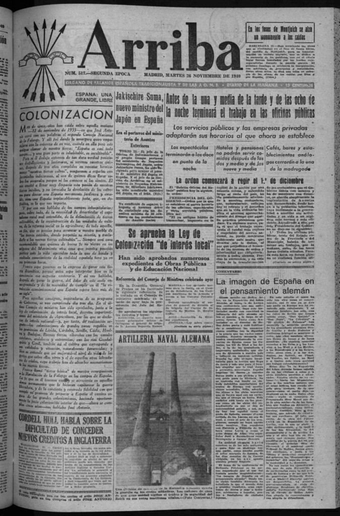 Miniatura de Arriba del 25 de noviembre de 1940