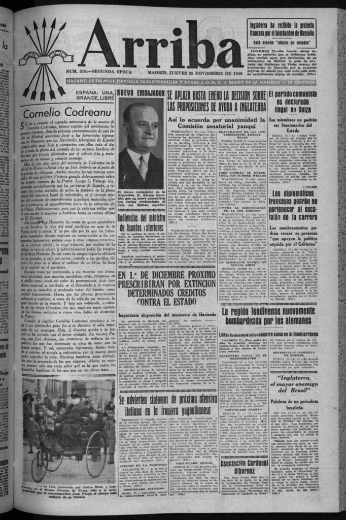 Miniatura de Arriba del 28 de noviembre de 1940