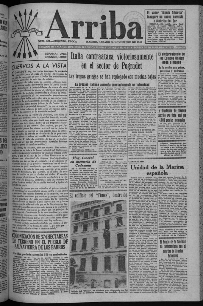 Miniatura de Arriba del 30 de noviembre de 1940