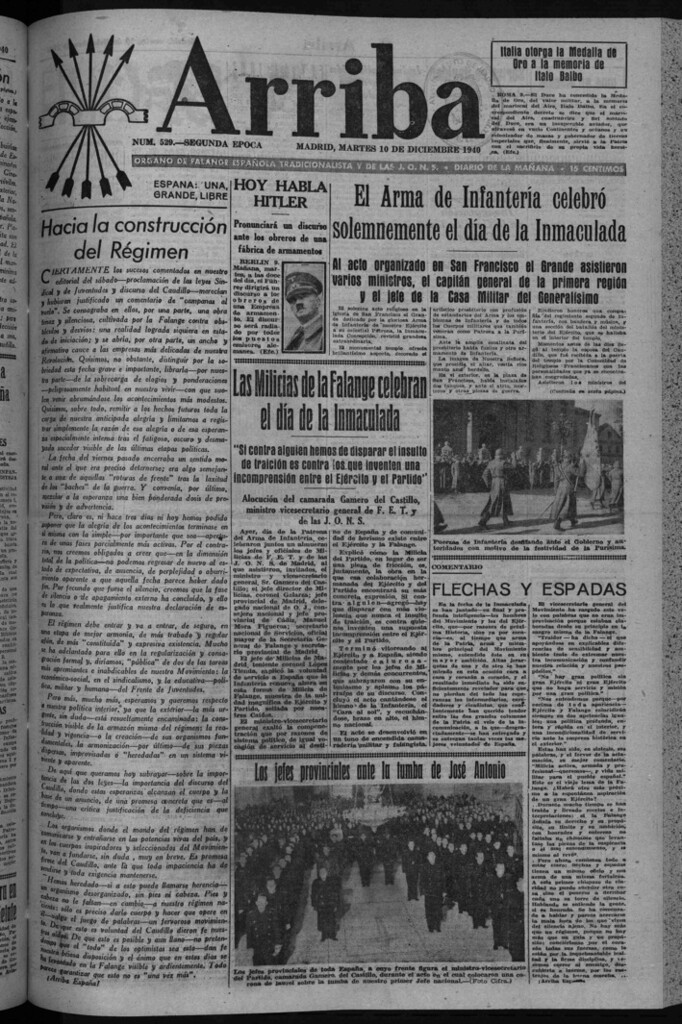 Miniatura de Arriba del 10 de diciembre de 1940