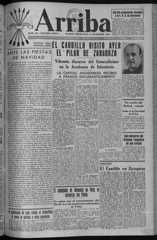 Miniatura de Arriba del 18 de diciembre de 1940