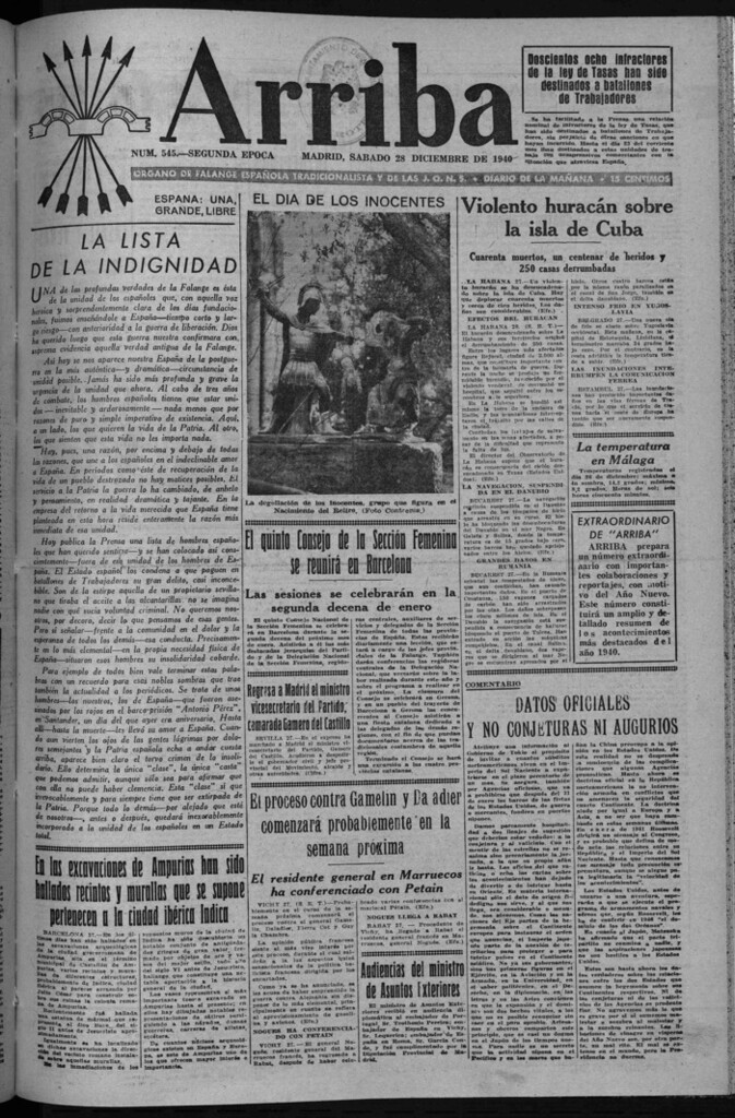 Miniatura de Arriba del 28 de diciembre de 1940