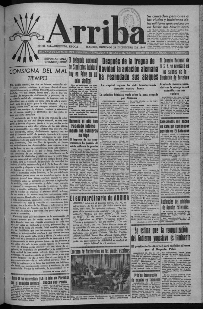 Miniatura de Arriba del 29 de diciembre de 1940