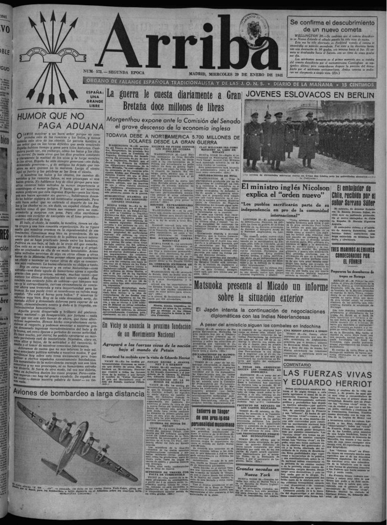 Miniatura de Arriba del 29 de enero de 1941