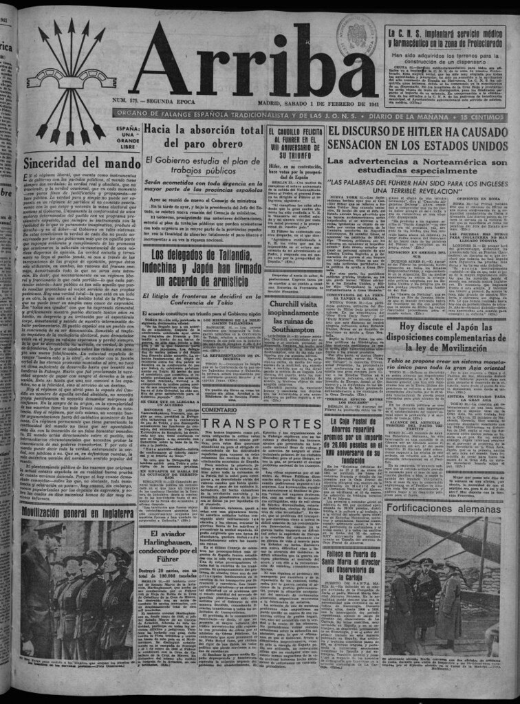 Miniatura de Arriba del 1 de febrero de 1941