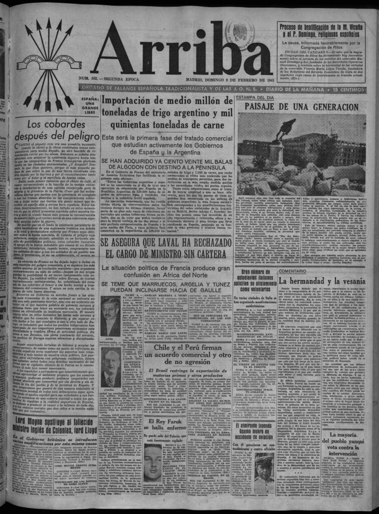 Miniatura de Arriba del 9 de febrero de 1941