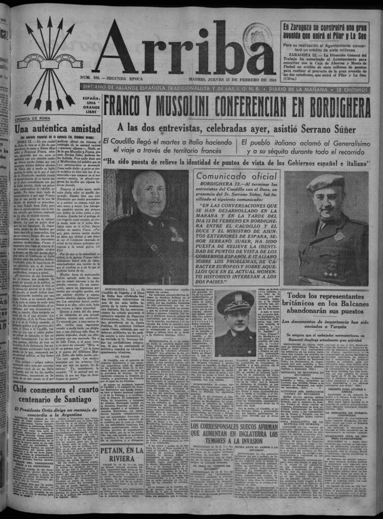 Miniatura de Arriba del 13 de febrero de 1941