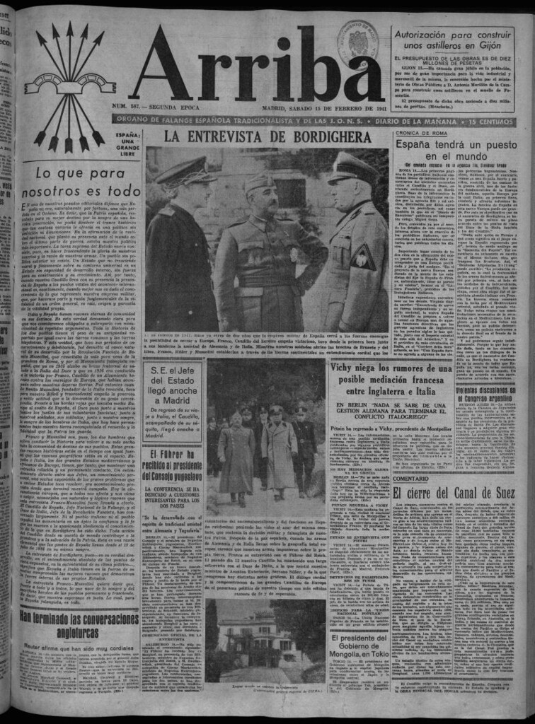 Miniatura de Arriba del 15 de febrero de 1941