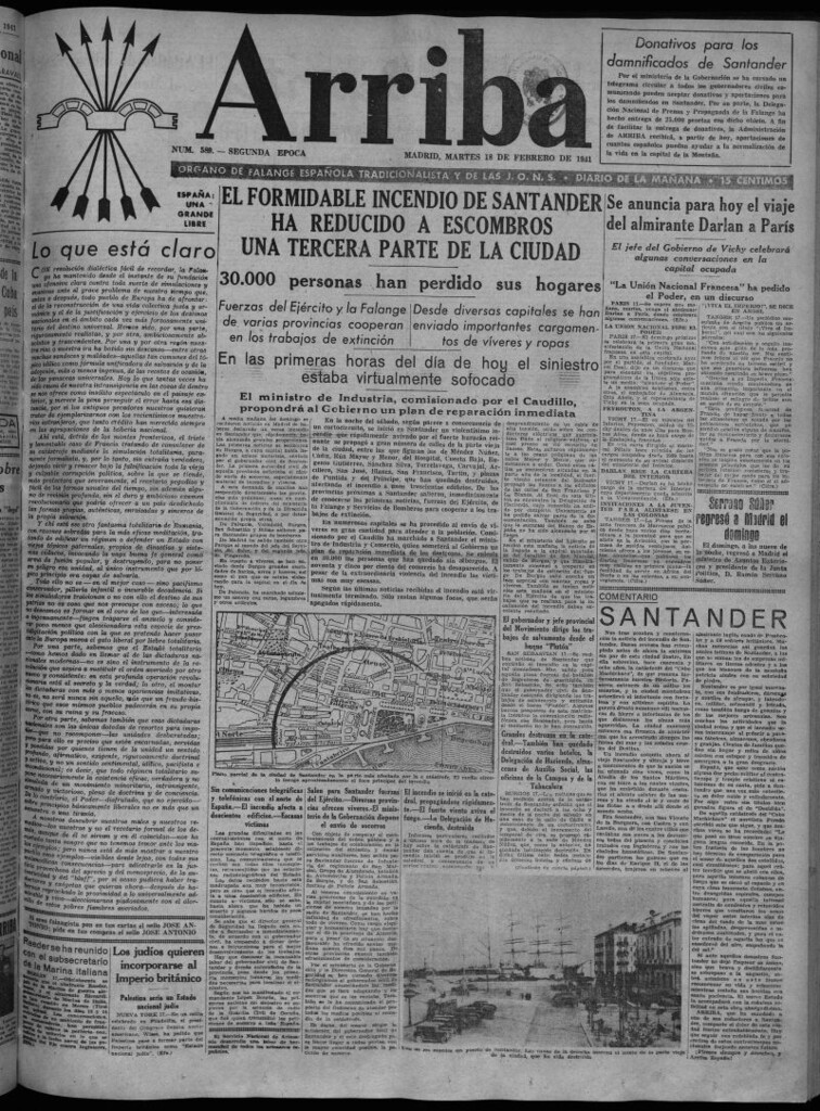 Miniatura de Arriba del 18 de febrero de 1941