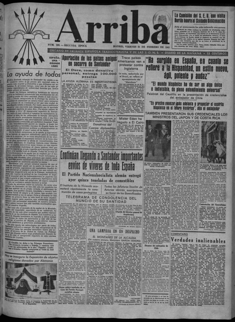 Miniatura de Arriba del 21 de febrero de 1941
