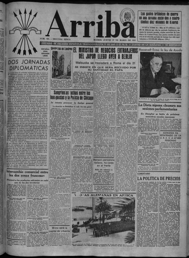 Miniatura de Arriba del 27 de marzo de 1941