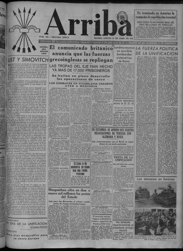 Miniatura de Arriba del 19 de abril de 1941