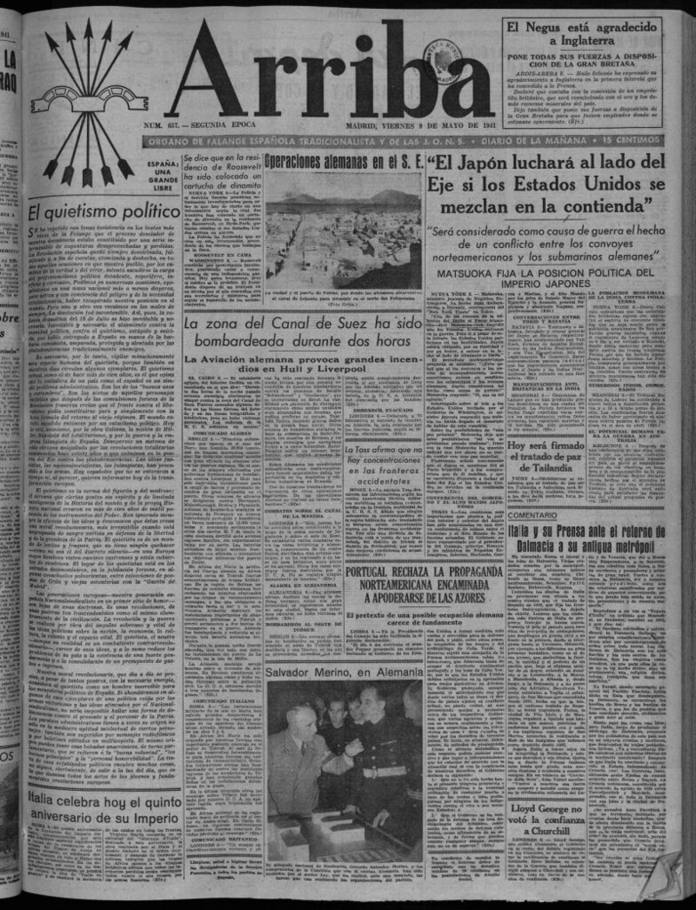 Miniatura de Arriba del 9 de mayo de 1941