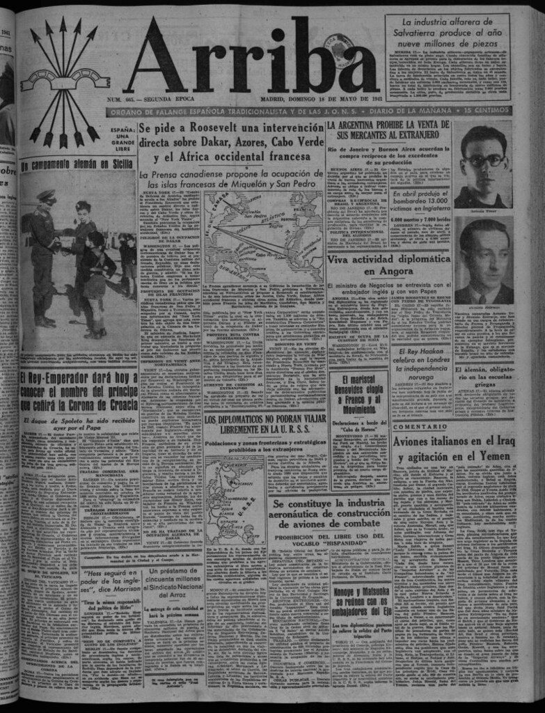 Miniatura de Arriba del 18 de mayo de 1941