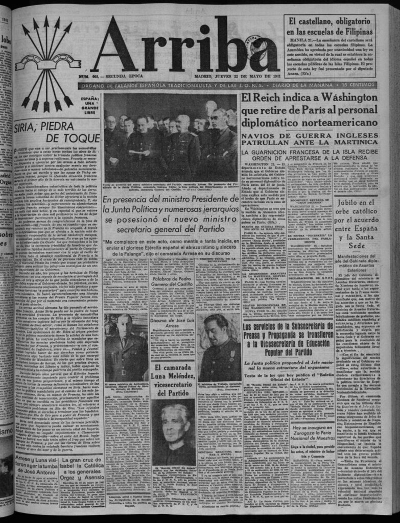 Miniatura de Arriba del 22 de mayo de 1941