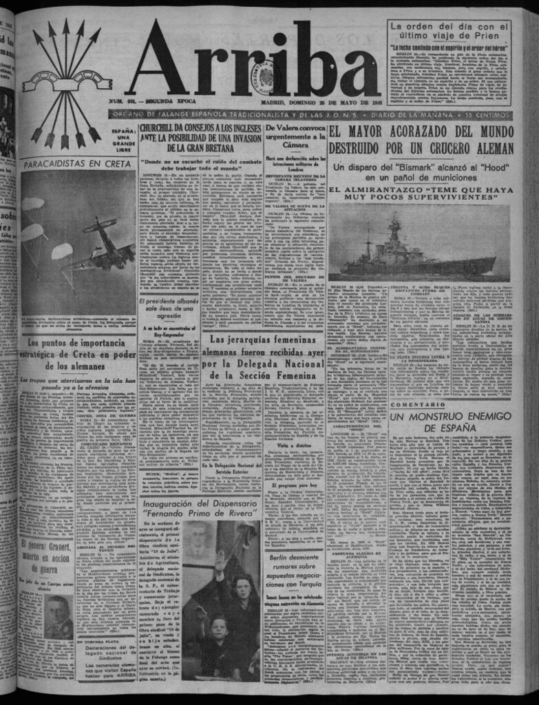 Miniatura de Arriba del 25 de mayo de 1941