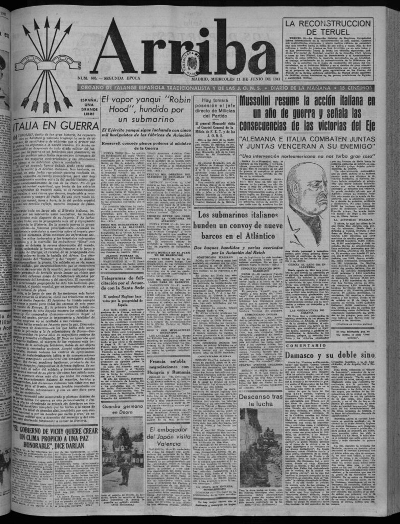 Miniatura de Arriba del 11 de junio de 1941