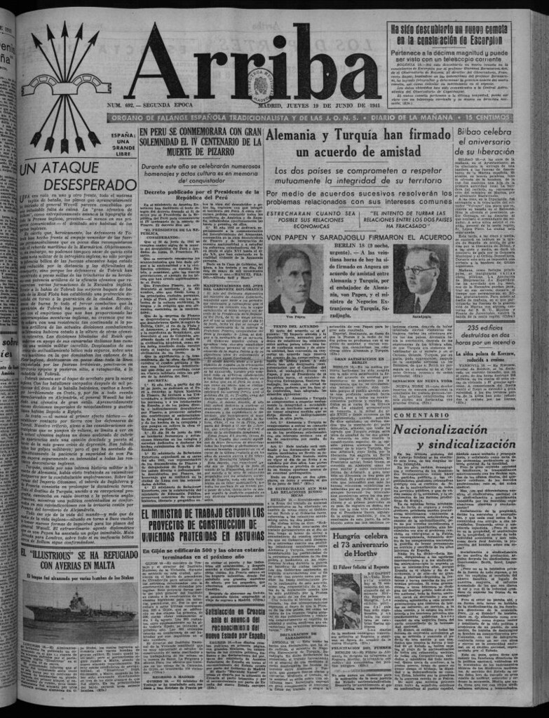 Miniatura de Arriba del 19 de junio de 1941