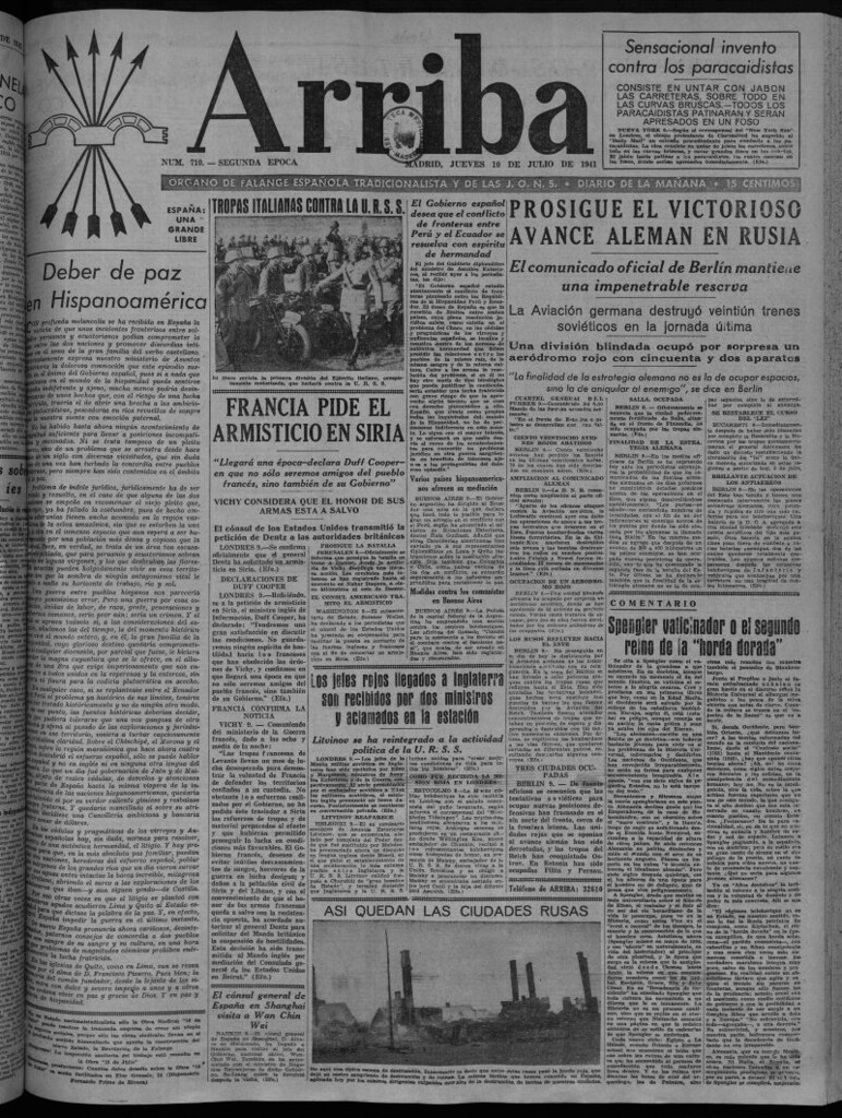 Miniatura de Arriba del 10 de julio de 1941