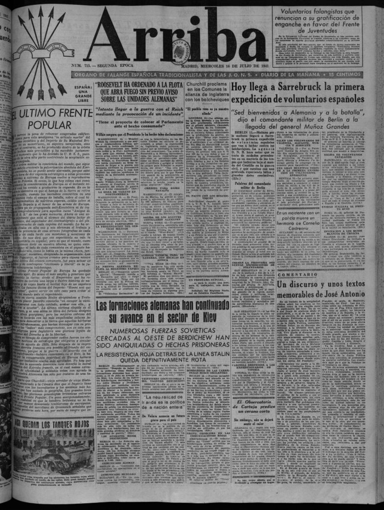 Miniatura de Arriba del 16 de julio de 1941