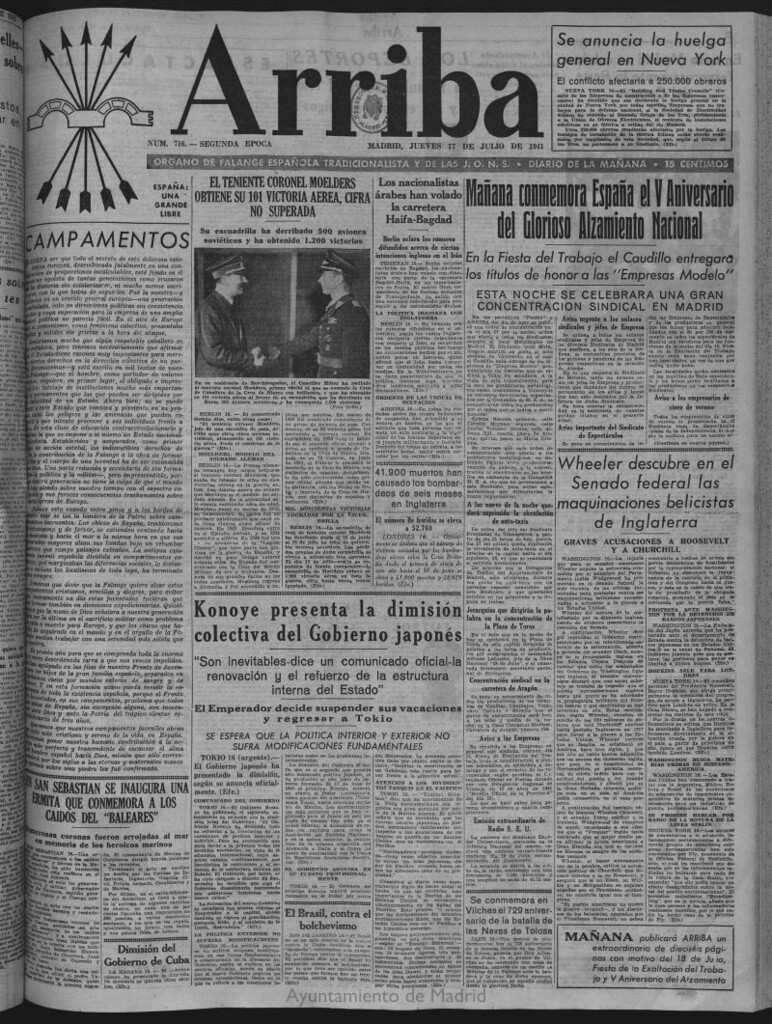 Miniatura de Arriba del 17 de julio de 1941