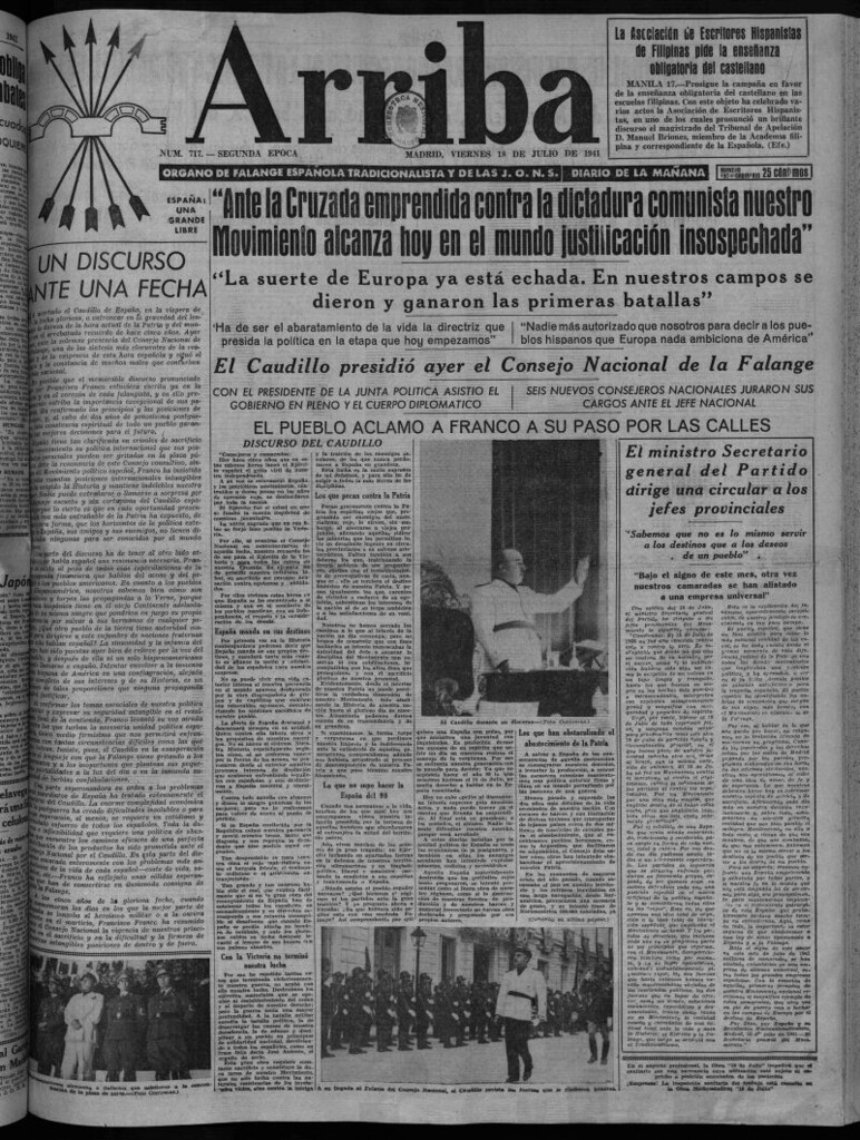 Miniatura de Arriba del 18 de julio de 1941