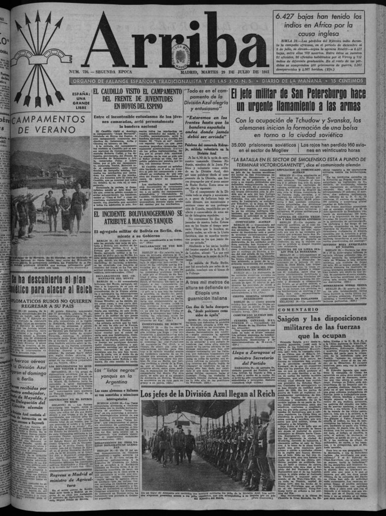 Miniatura de Arriba del 29 de julio de 1941