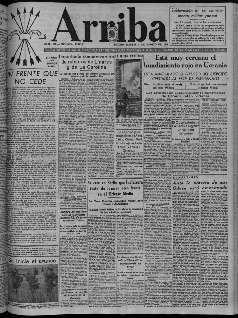 Miniatura de Arriba del 5 de agosto de 1941