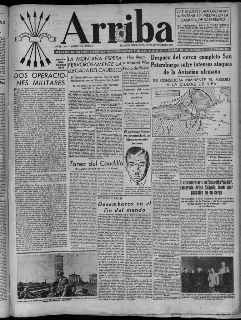 Miniatura de Arriba del 10 de septiembre de 1941